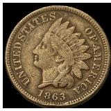1863 Indian Head Cent NEARLY UNCIRCULATED