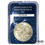 1921 Morgan Silver Dollar  GENUNC
