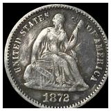 1872 Seated Liberty Half Dime NEARLY UNCIRCULATED