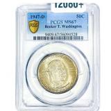 1947-D Booker T Half Dollar PCGS MS67