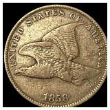 1858 Copper-Nickel Flying Eagle Cent LIGHTLY CIRCU