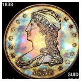 1838 Capped Bust Half Dollar CHOICE BU