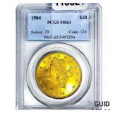 1904 $20 Gold Double Eagle PCGS MS63