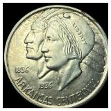 1937-D Silver Arkansas Centennial Half Dollar CHOI