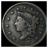 1837 Coronet Head Large Cent LIGHTLY CIRCULATED