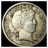 1913 Barber Dime NEARLY UNCIRCULATED