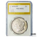 1878 8TF Morgan Silver Dollar PGA MS61