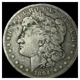 1894-O Silver Morgan Dollar LIGHTLY  CIRCULATED