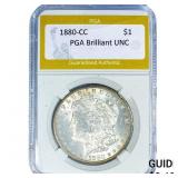 1880-CC Morgan Silver Dollar PGA Brilliant UNC