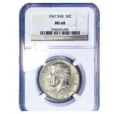 1967 Kennedy Half Dollar NGC MS68