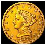 1877 Gold $2.50 Liberty Head Quarter Eagle NEARLY
