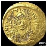Byzantine Justin II 565-578 AD Gold Solidus