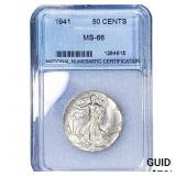 1941 Walking Liberty Half Dollar NNC MS66