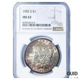 1902-S Morgan Silver Dollar NGC MS62