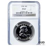 1958 Franklin Half Dollar NGC PF67