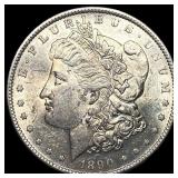 1890-S Silver Morgan Dollar CHOICE AU