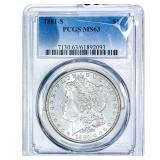 1881-S Morgan Silver Dollar PCGS MS63