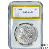 1904 Morgan Silver Dollar PGA MS63