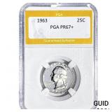 1963 Washington Silver Quarter PGA PR67+