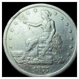 1877-S Silver Trade Dollar NEARLY UNCIRCULATED