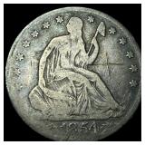 1854-O Silver Seated Liberty Half Dollar NICELY CI