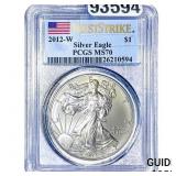 2012-W Silver Eagle PCGS MS70