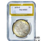 1879-O Morgan Silver Dollar PGA MS63