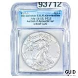 2023 Silver Eagle ICG  F.U.N. Con. Award of Apprec