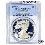 1999-P Silver Eagle PCGS PR69 DCAM