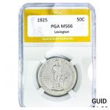 1925 Lexington Half Dollar PGA MS66