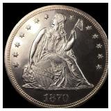1870 Seated Liberty Dollar