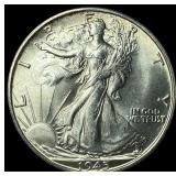 1945-S Silver Walking Liberty Half Dollar CHOICE B
