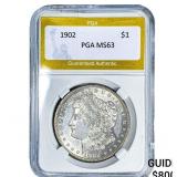 1902 Morgan Silver Dollar PGA MS63