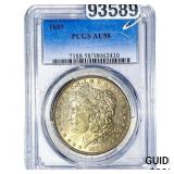 1889 Morgan Silver Dollar PCGS AU58