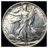 1945-D Silver Half Dollar (Walking Liberty) CHOICE