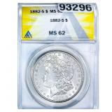 1882-S Morgan Silver Dollar ANACS MS62