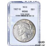 1927-S Silver Peace Dollar NCG MS66