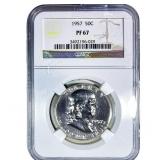 1957 Franklin Half Dollar NGC PF67