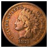 1874 Indian Head Cent NICELY CIRCULATED