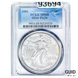 2001 Silver Eagle PCGS MS68