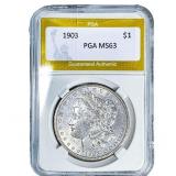 1903 Morgan Silver Dollar PGA MS63