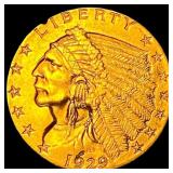 1929 Indian Head Gold $2.50 Quarter Eagle CLOSELY