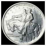 1925 Stone Mountain Silver Half Dollar  CLOSELY U