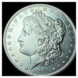 1891-CC Silver Morgan Dollar UNCIRCULATED