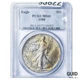 1988 Silver Eagle PCGS MS69