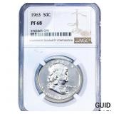 1963 Franklin Half Dollar NGC PF68