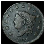 1826 Coronet Head Large Cent LIGHTLY CIRCULATED
