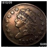 1810/09 Classic Head Large Cent NEARLY UNCIRCULATE