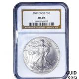2006 Silver Eagle NGC MS69