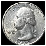 1935 Washington Silver Quarter CLOSELY UNCIRCULATE